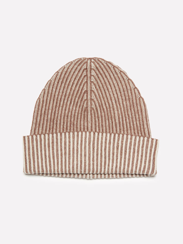 Brown knit hat - null - Brown | Sisley image number 1